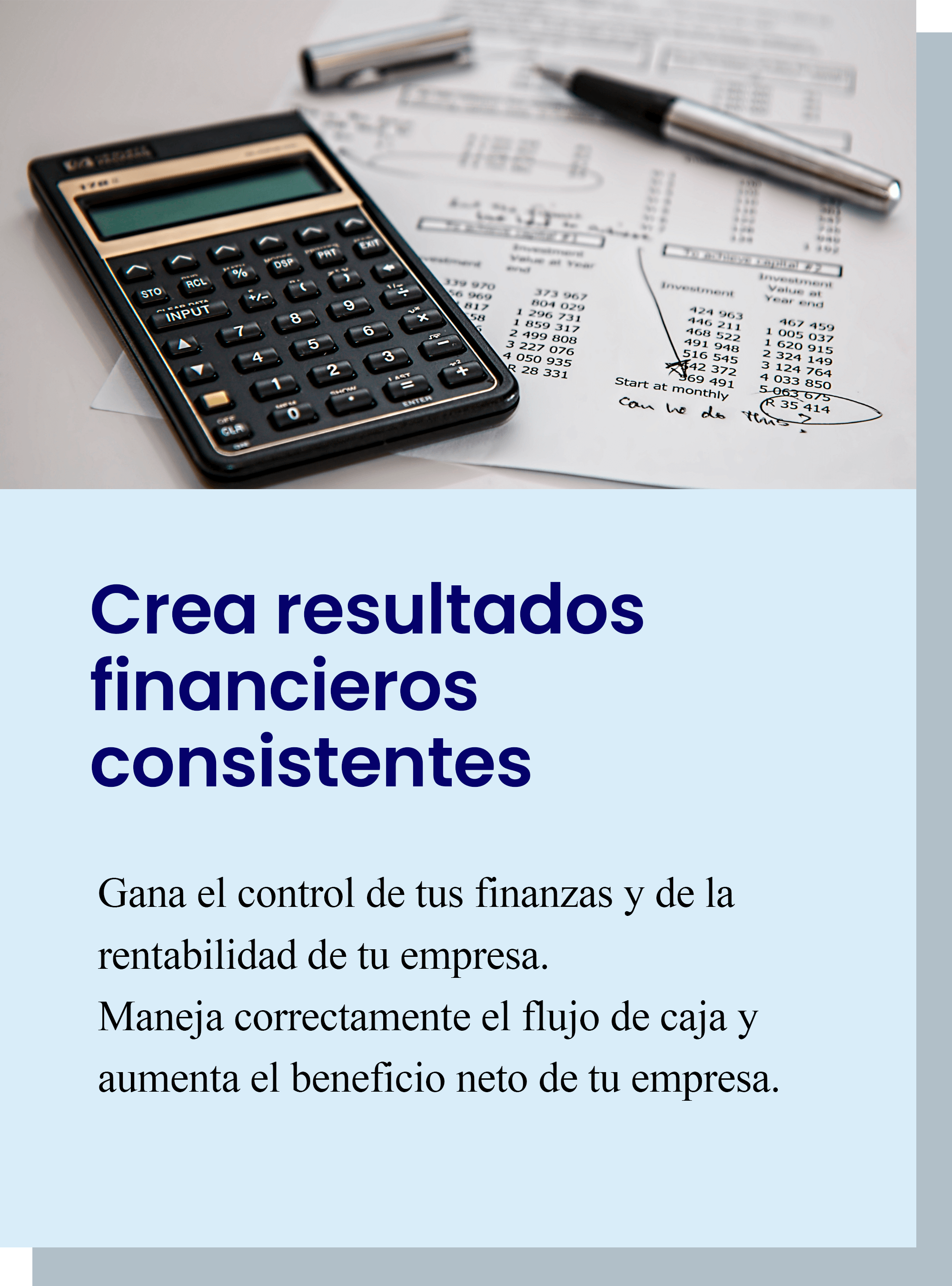 Resultados financieross